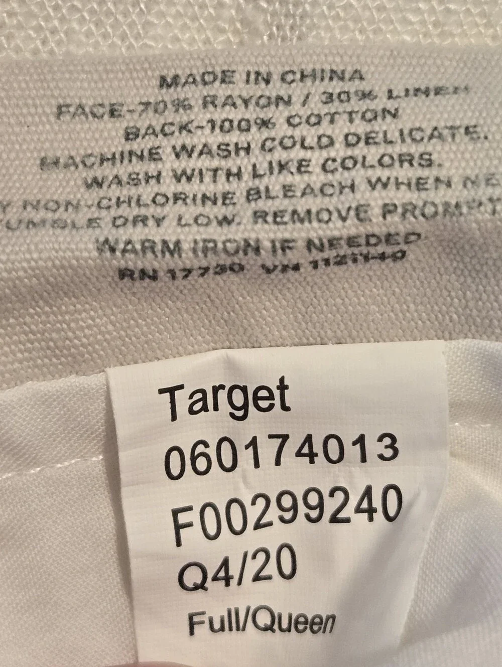 Casaluna Duvet Cover And 2 Shams Linen Blend Off-White Full Queen